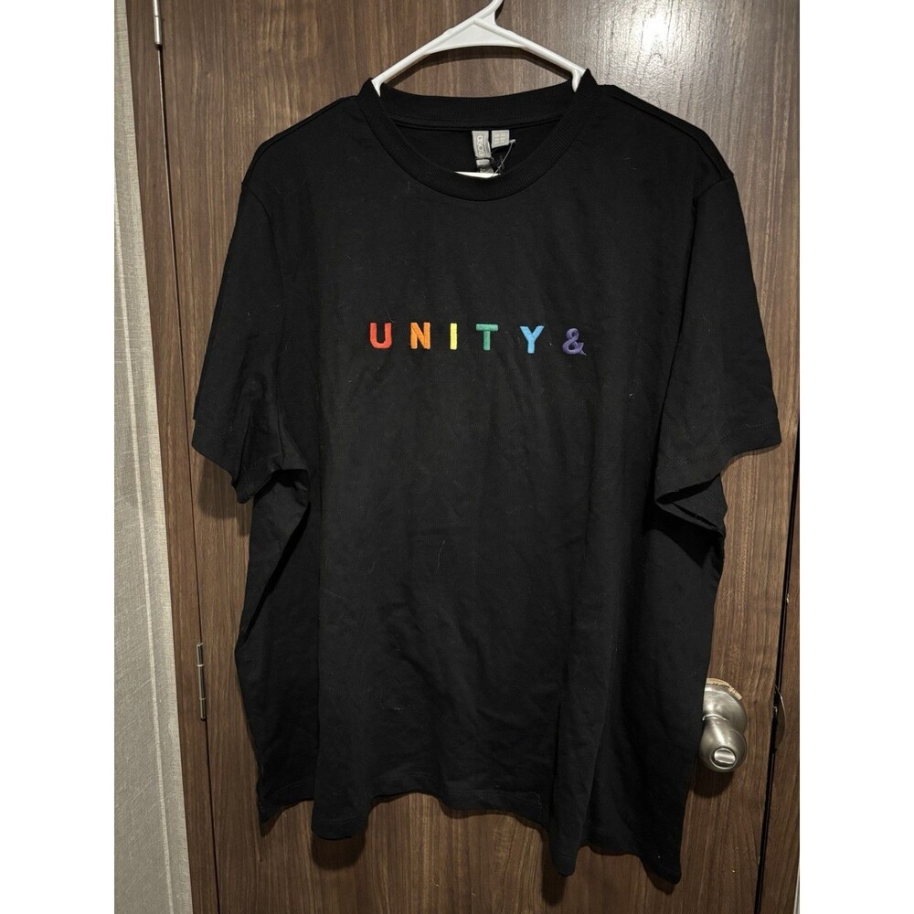 ASOS x GLAAD Unity & Women’s black t-shirt Size 18 NWT